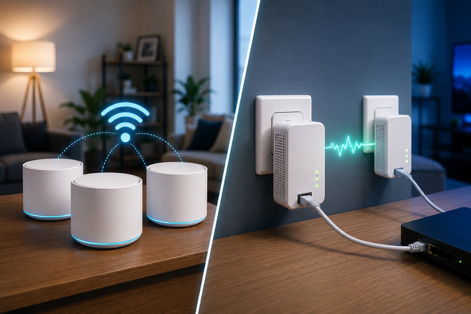 Wireless Mesh Versus Powerline Adapters